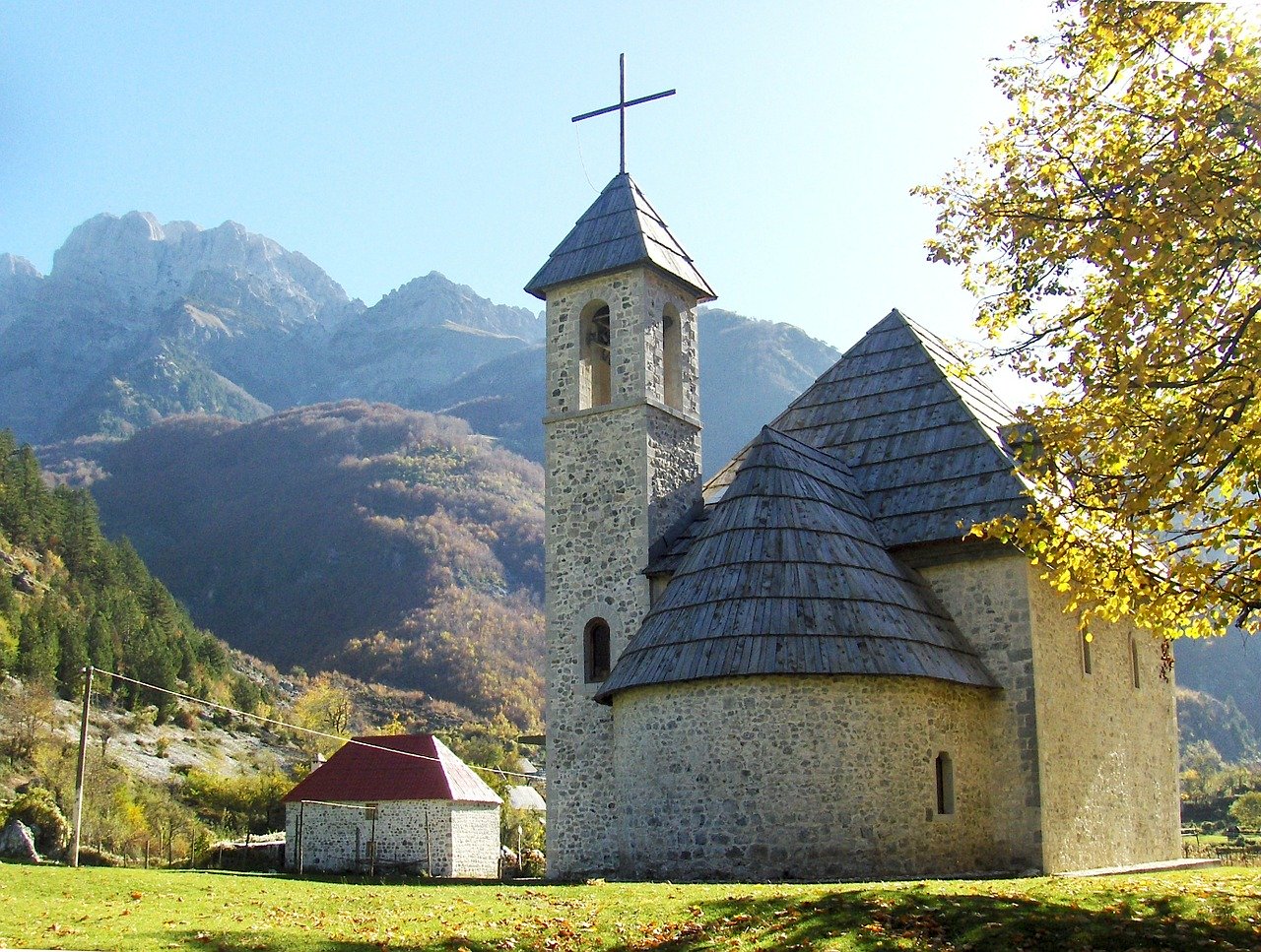theth, church, albania